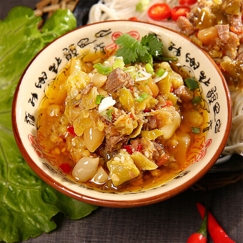 谢老倌私房菜青椒牛肉酱下饭拌面酱香辣剁椒双峰酱即食家用瓶装