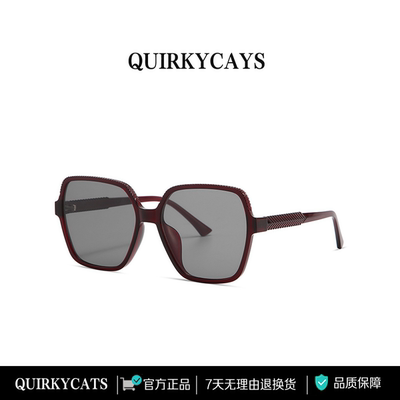 QUIRKYCATS复古大框防紫外线墨镜