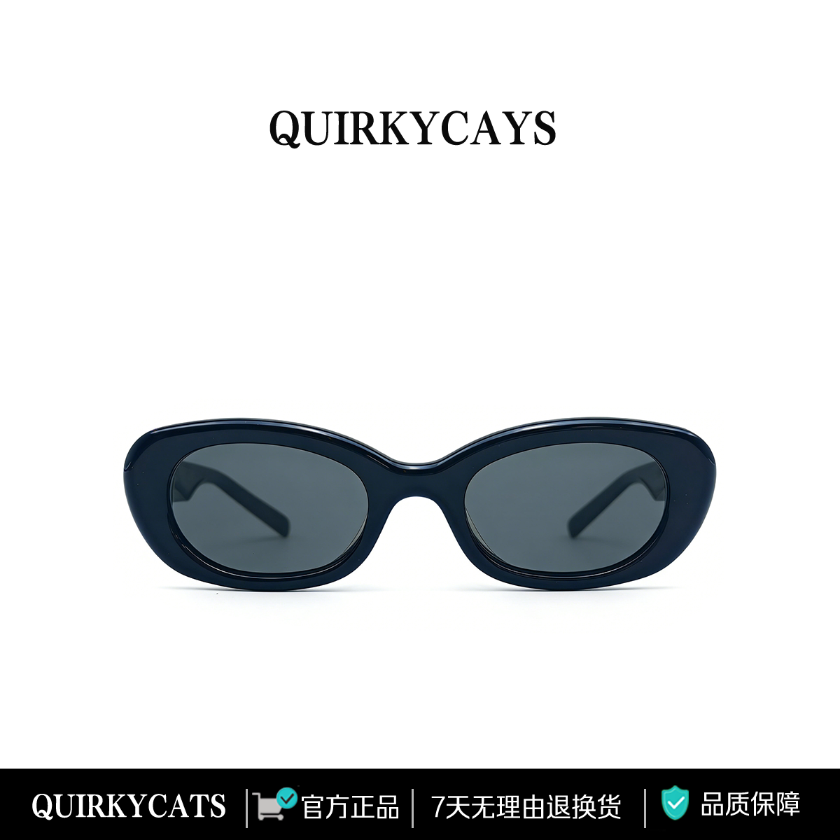 QUIRKYCATS复古猫眼GM墨镜女