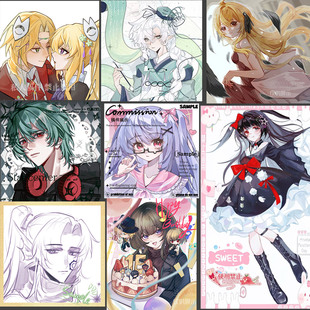 白菜头像约稿动漫Q版漫画立绘卡通定制日系可爱oc二次元设计画师