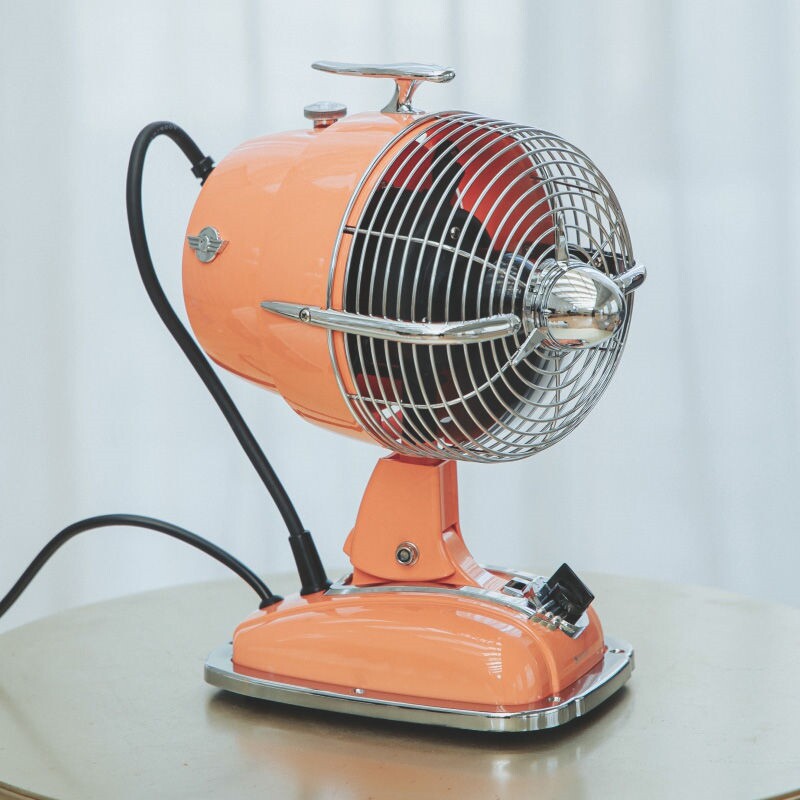 IMASU复古电风扇家用轻音台式空头怀旧台扇气循环扇飞机头电扇摇