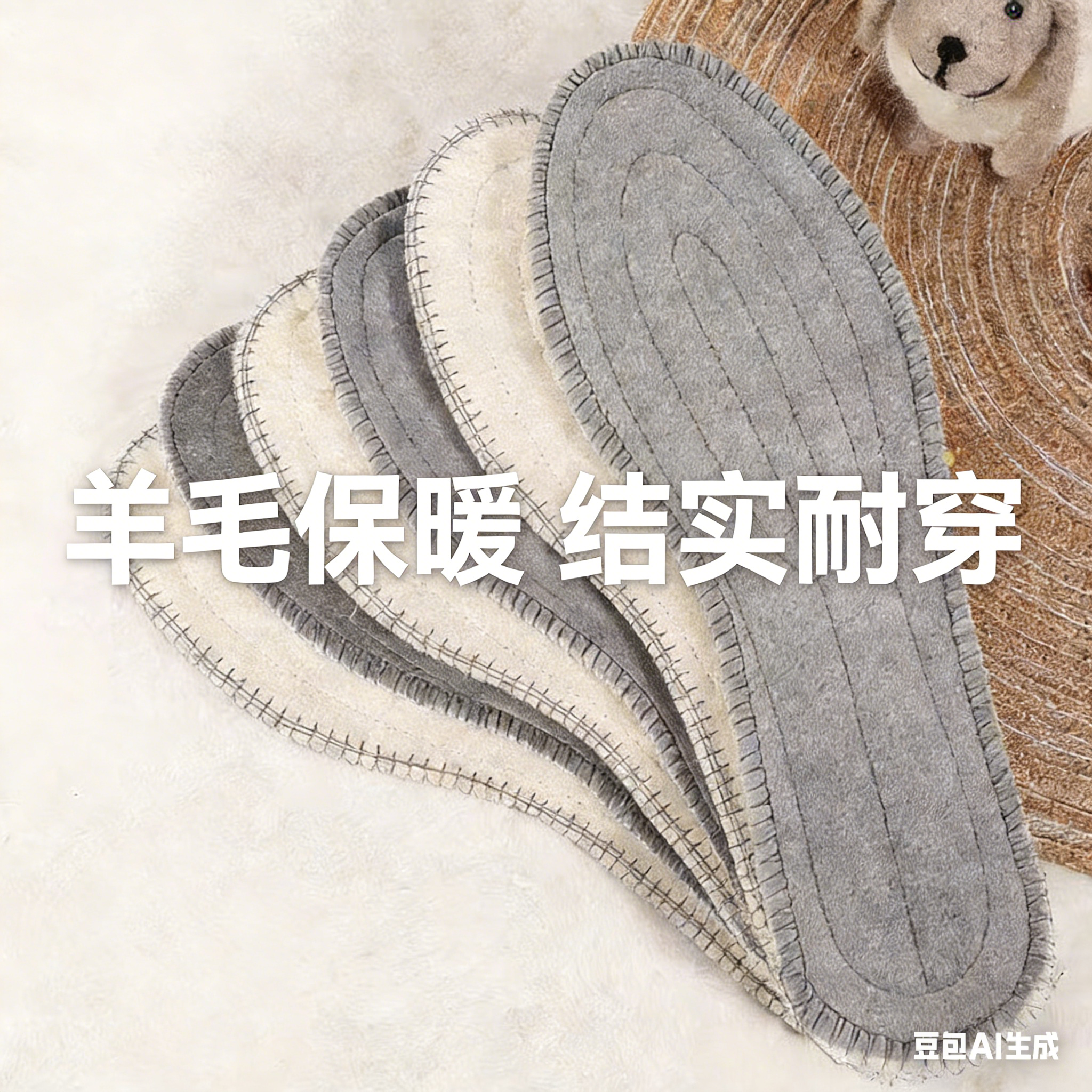 羊毛毡鞋垫冬季保暖夹肉加厚男士女士款棉布防寒老式羊毛纯棉鞋垫,服饰配件/皮带/帽子/围巾,鞋垫,淘宝优惠券,粉丝福利购,淘宝优惠卷