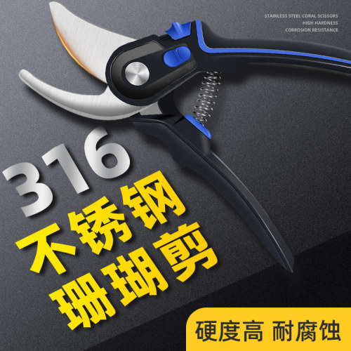 迈光316不锈钢珊瑚剪刀