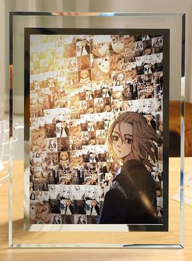 动漫东京卍复仇者重生之道周边水晶相框生日礼物送女生佐野万次郎