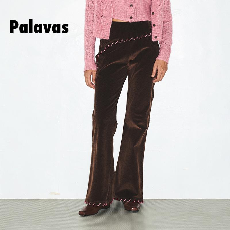 Palavas24秋冬牧场穿绳喇叭裤