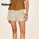 小众设计休闲裤 PALAVAS旧港花影蕾丝短裤 印花辣妹A字摆三分裤 原创
