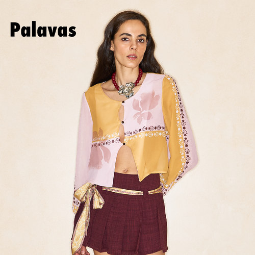 PALAVAS锡切斯花园印花上衣