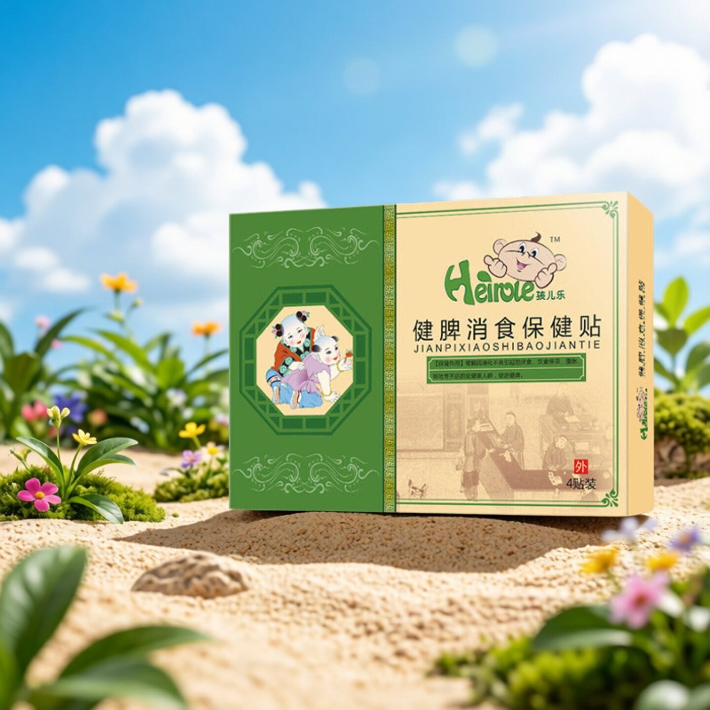 孩儿乐保健贴儿童线下母婴店同款