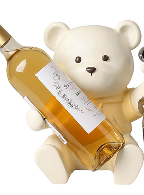 泽歌卡通小熊酒架摆件