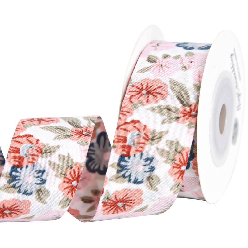 饰品配件印花朵织带丝带绸带diy手工口进发饰材料彩带缎带其他diy