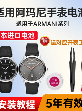 适用阿玛尼手表电池AR-80021 80039日本进口电池