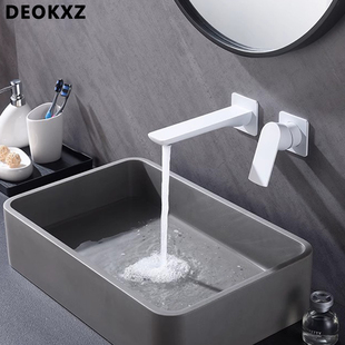 水龙头冷热洗脸手盆墙排出水面盆龙头嵌入式 DEOKXZ热熔暗装 入墙式