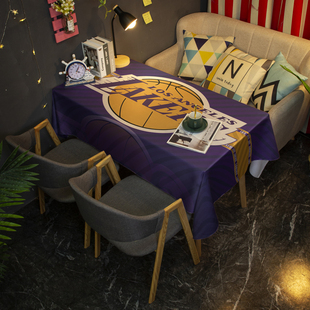 NBA球星队标酒吧耐脏防水桌布防烫免洗餐桌布清吧餐厅可定制台布