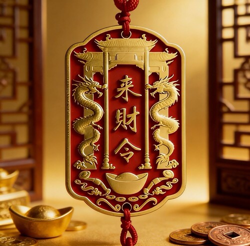 【师傅推荐】武财神赵公明送【来财令】到你手上 随身令牌挂件