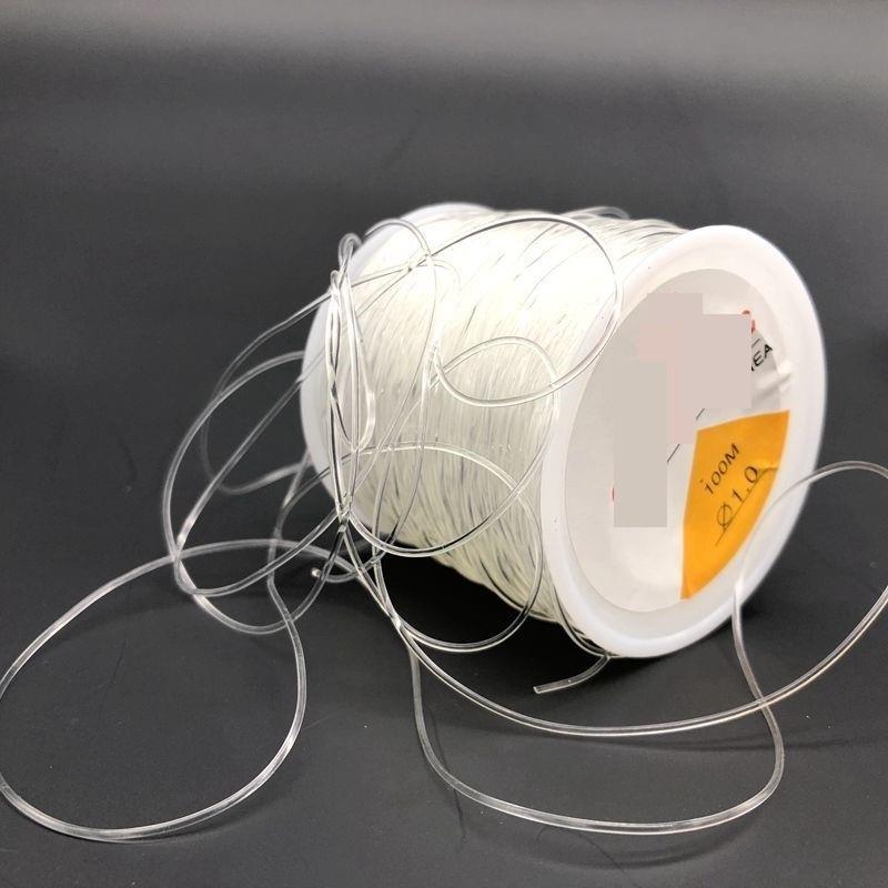 水晶线弹力线串珠子手串线耐磨桃核diy手工编织绳2mm透明细可穿珠