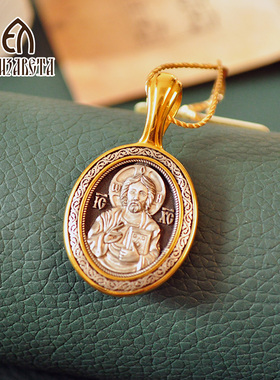 爱沙尼亚复古吊牌纯银挂坠男女情侣项链欧式个性颈饰嘻哈8044