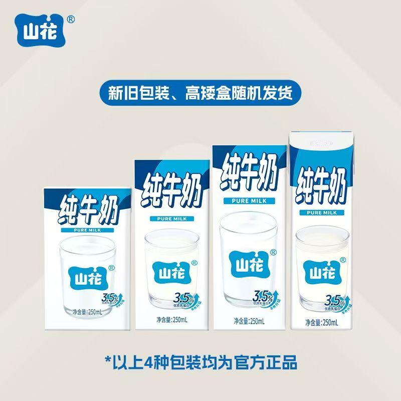 店铺招牌贵州特产山花纯牛奶浓郁醇香16盒/24盒整箱装高原牛奶