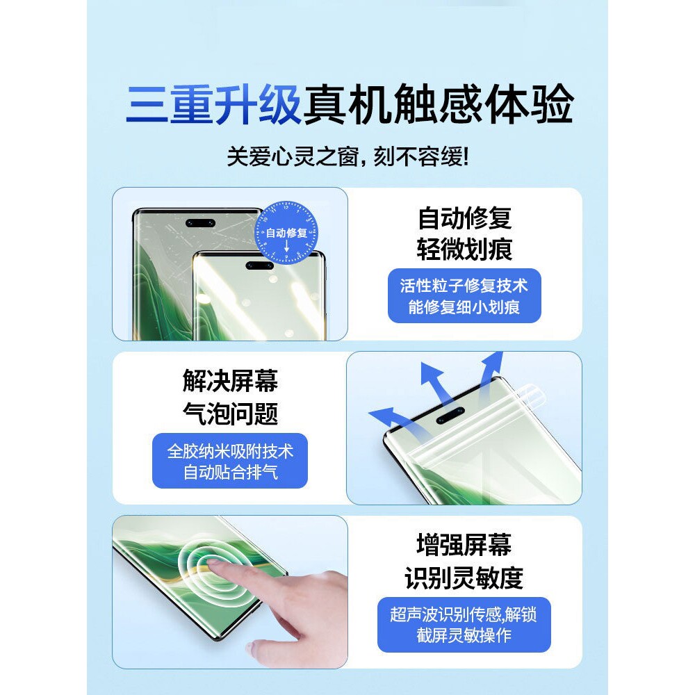 德国蓝猩适用华为荣耀Magic7/8/6手机膜5Pro4钢化300/200/100曲面90十80se70水凝X60软膜50/40/30/20保护v40
