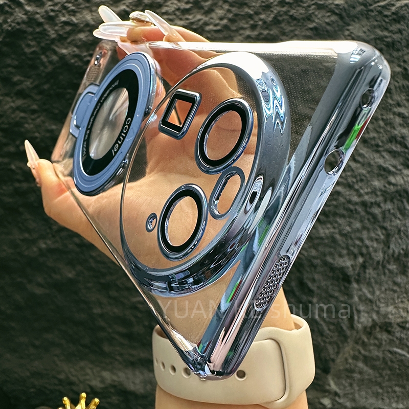 电镀磁吸支架findx6手机壳