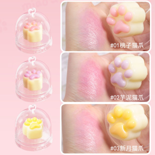 滋润保湿 OMGA倾心猫爪变色唇膏 持久显色不易沾杯温感变色口红