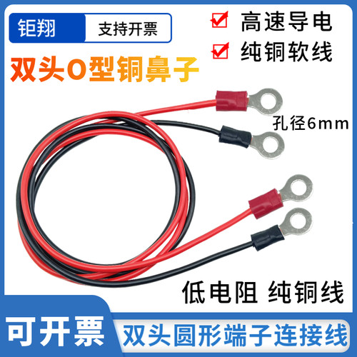 双头O型铜鼻子试验接地线