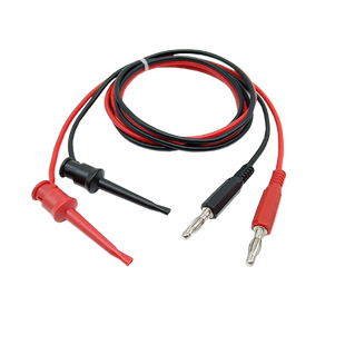 4mm香蕉插头转测试钩大号测试线夹灯笼插头逻辑分析仪测试勾带线