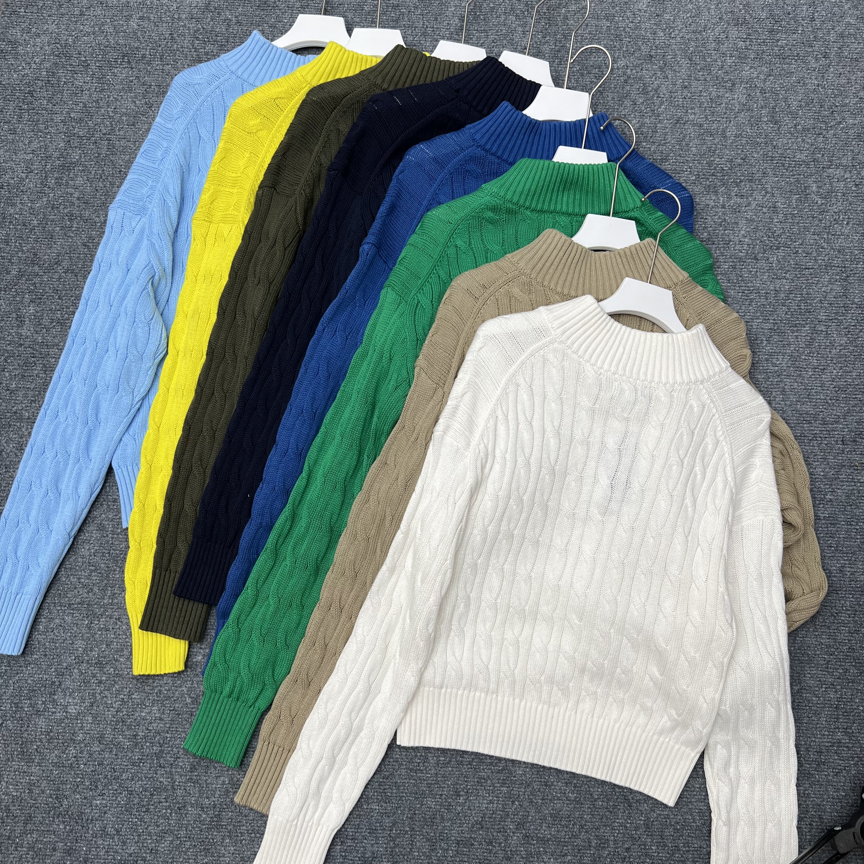 女款小马！女士秋冬纯棉半拉链毛衣【直播专用】2025新款针织衫