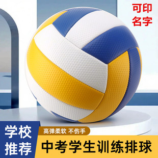 印名字标准PU排球5号成人初中学生中考专用训练4号儿童幼儿园排球
