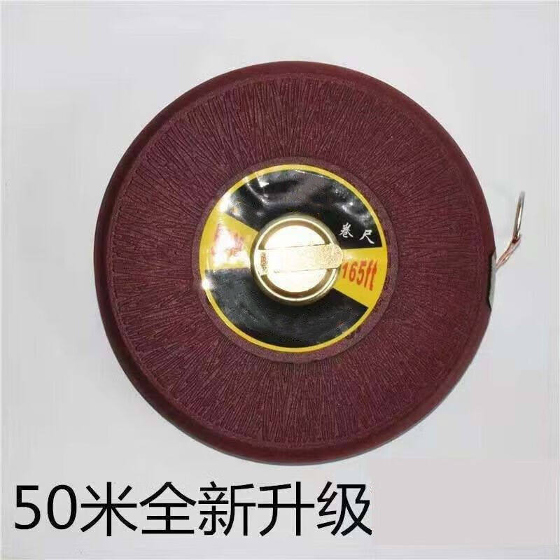 皮尺麻布尺手摇卷尺20米30米50米100米DA卷尺测量尺纤维尺圆盘尺1