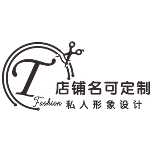 网红理发店墙面装饰品发廊背景墙壁画收银台贴纸造型美发订制logo