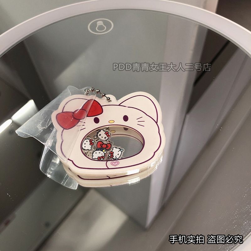 CUTE KITTEN HELLO KITTY KT CAT ROCKER PENDANT KEYCHAIN BAG CHAIN SIMPLE
