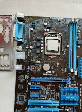 可维修华硕H61-PLUS主板+ⅰ5-3470Cpu套装！品像