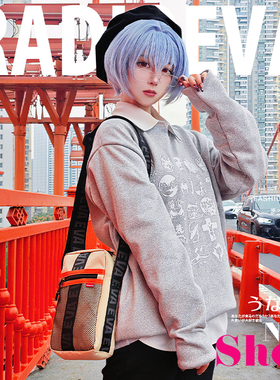 RADIO EVA新世纪福音战士联名动漫周边斜挎包男潮牌单肩包小方包