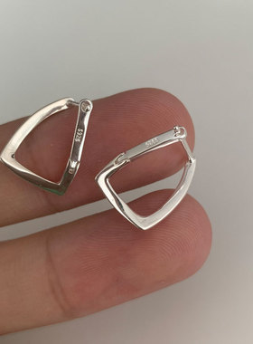 法国Coss KoKo几何方形独特耳环高级感轻奢女小众设计高级感气质