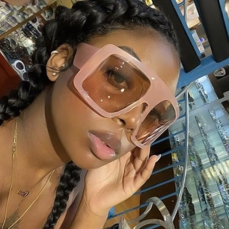 法国coss koko新款弧形镜面大框太阳镜女果冻色欧美潮流墨镜眼镜