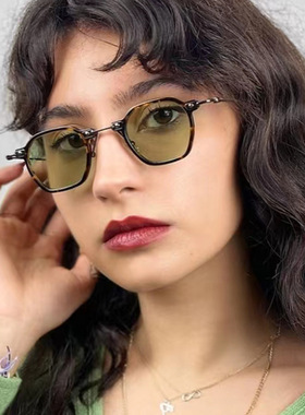 法国coss koko新款欧美眼镜框男女时尚复古多边形金属太阳眼镜