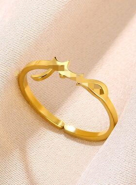 法国coss koko欧美阿拉伯符号戒指阿拉伯字母个性复古男女戒指