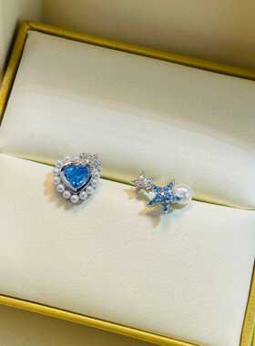 法国Coss KoKo环岛日记系列海星爱心无耳洞耳夹精致高级感ins风