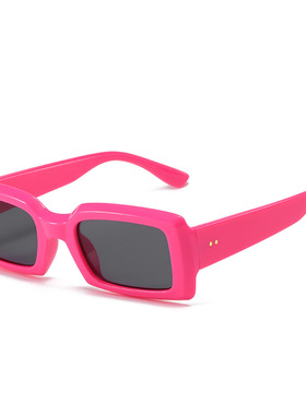 法国coss koko爆国际站ins小框太阳镜 时尚方形果冻色墨镜多色