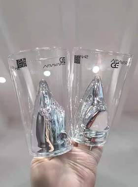 空山基玻璃水杯鲨鱼杯