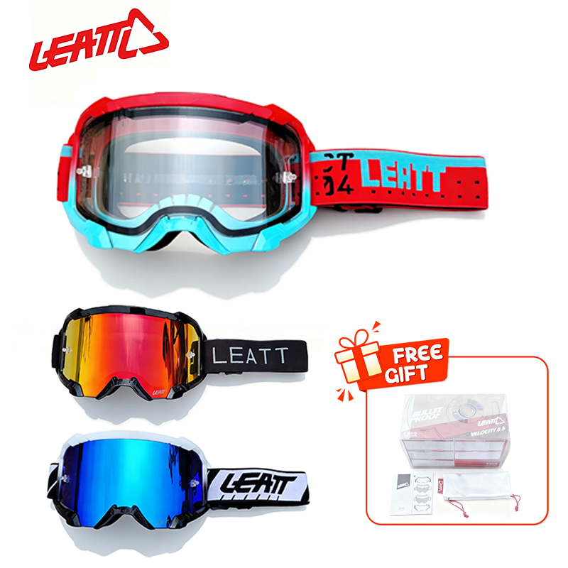 LEATT4.5越野摩托车头盔风镜速降山地车防风沙护目镜HD双层防雾片