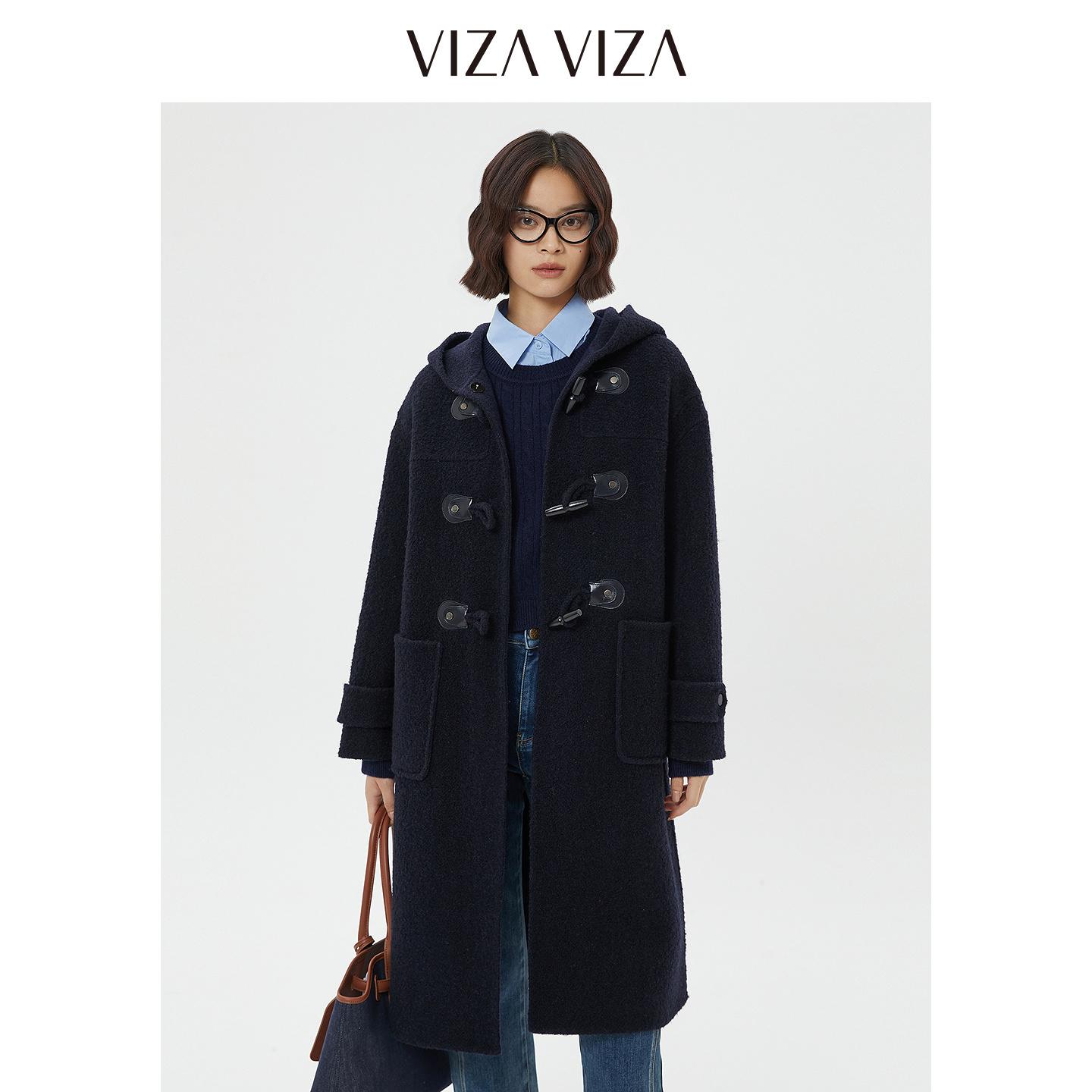 VIZAVIZA商务通勤毛呢外套