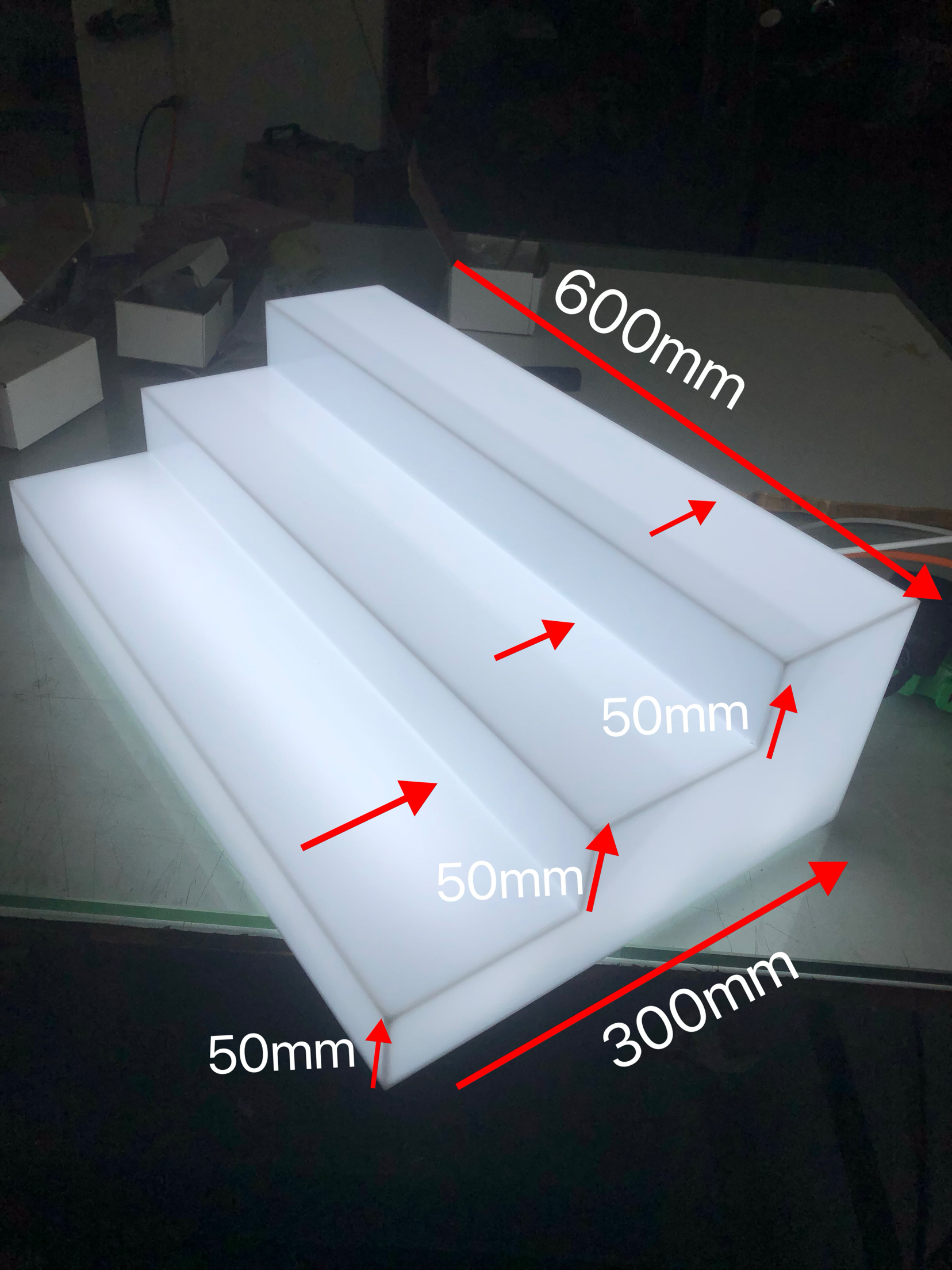 亚克力发光灯箱 夜店酒吧酒架陈列架 白光暖光