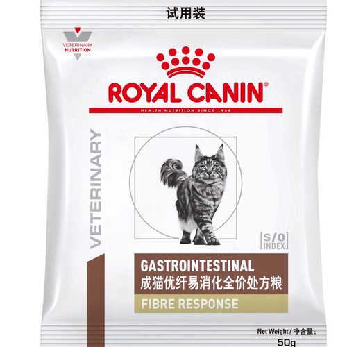 皇家成猫优纤易消化全价粮试吃装50G（限购1件）