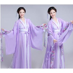 古汉女子正宗正宗中国风仙优雅古风大下摆胸裙超级仙春秋季套装