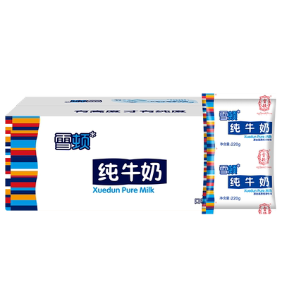 黄金奶源带纯牛奶18袋整箱