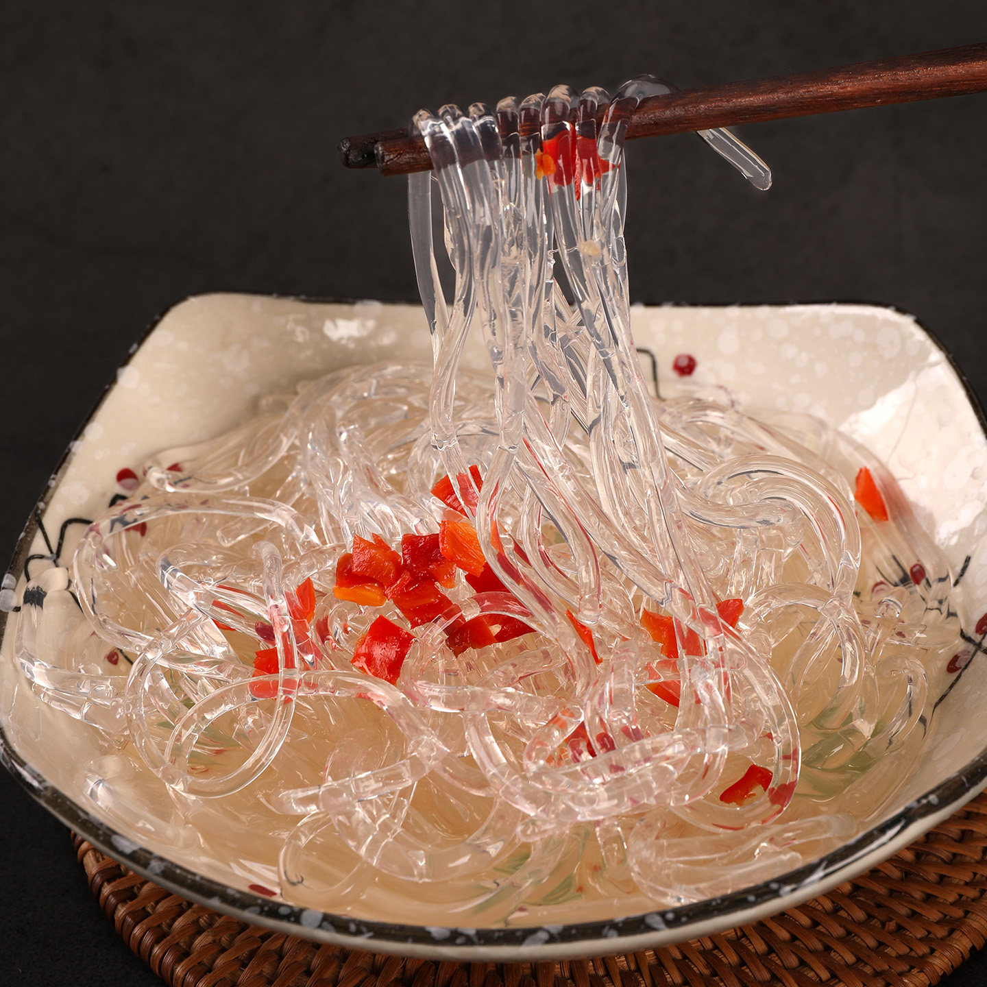 嘎嘣脆素海蜇丝拌凉菜大全拌辣菜素凉拌菜麻辣烫涮小火锅整箱批发