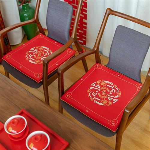 两用改婚礼敬婚礼防滑茶堂婚庆喜字一对垫坐垫红色结婚跪口垫拜