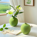 情绪稳定小花瓶百合假花仿真花摆设茶几餐桌花艺装 饰品桌面摆件