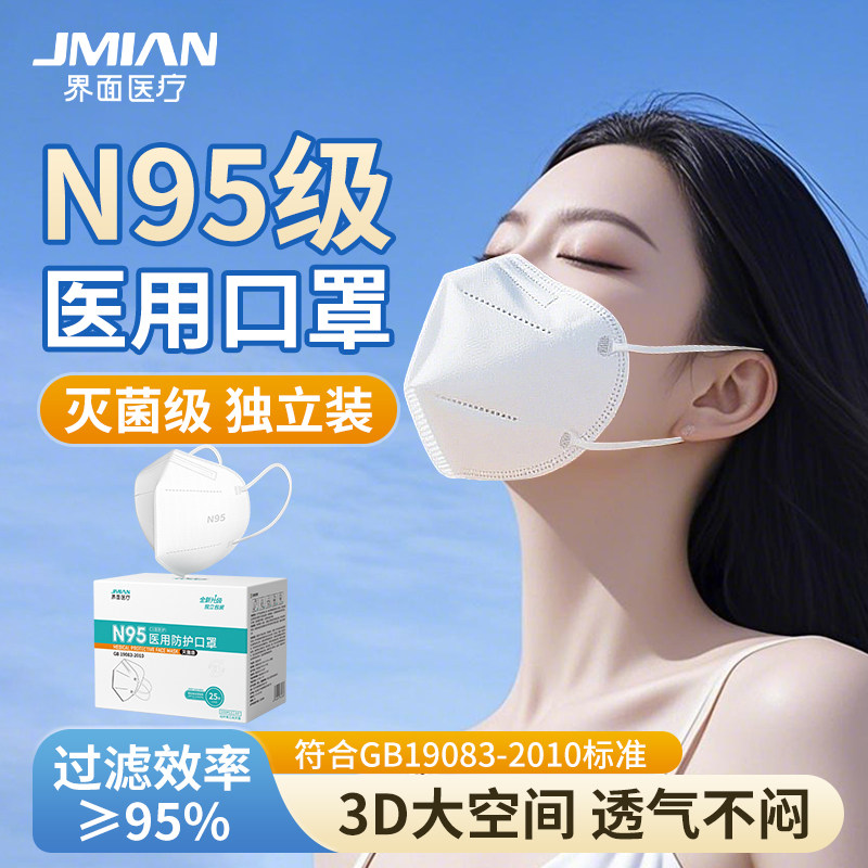 界面成人儿童N95级医用防护口罩